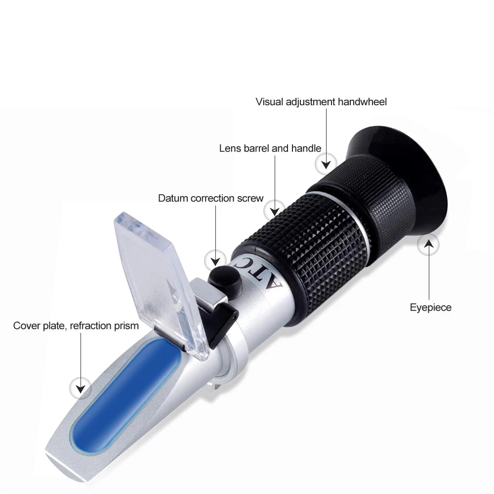 Honey Handheld Refractometer Brix 58–90% Sugar Meter