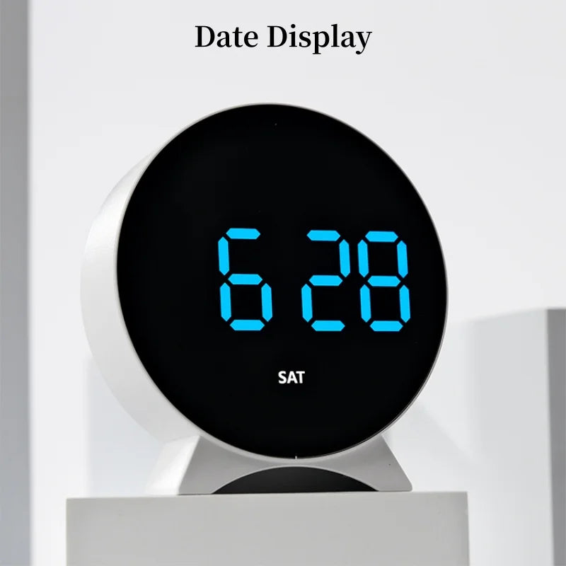 LED Digital Alarm Clock – Adjustable Brightness, Dual Alarms, Date & Temperature Display