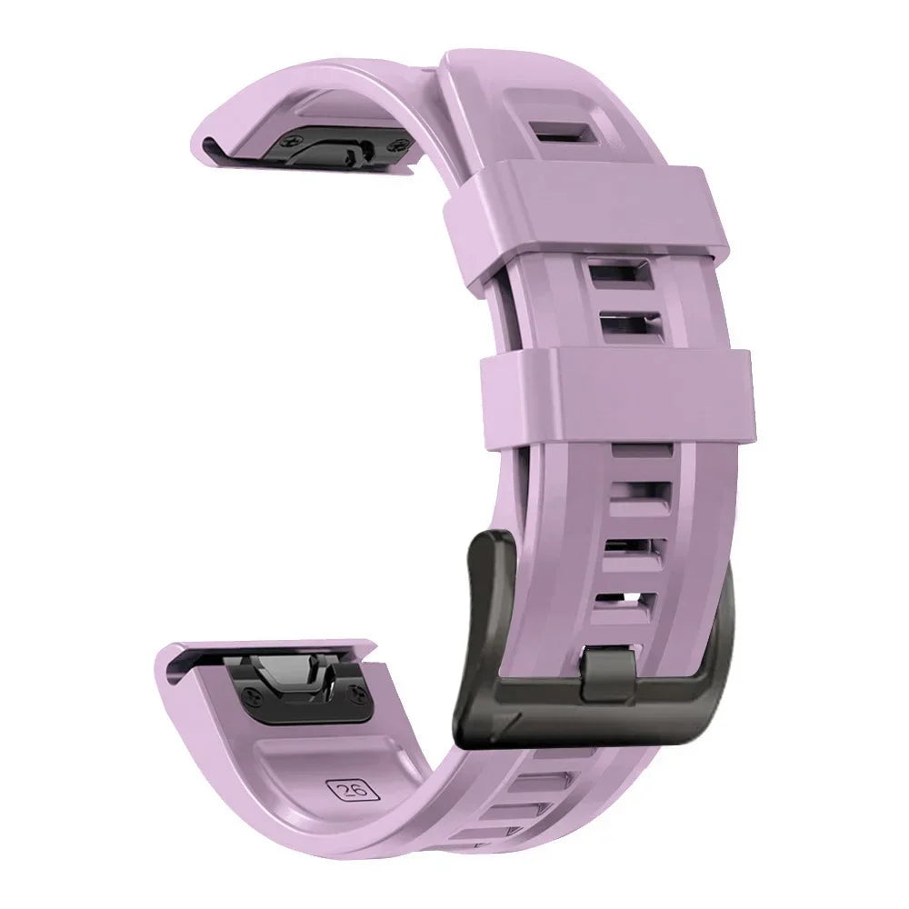 Quickfit Silicone Strap for the Garmin Watch Series (available of various range of models and 46 colours)