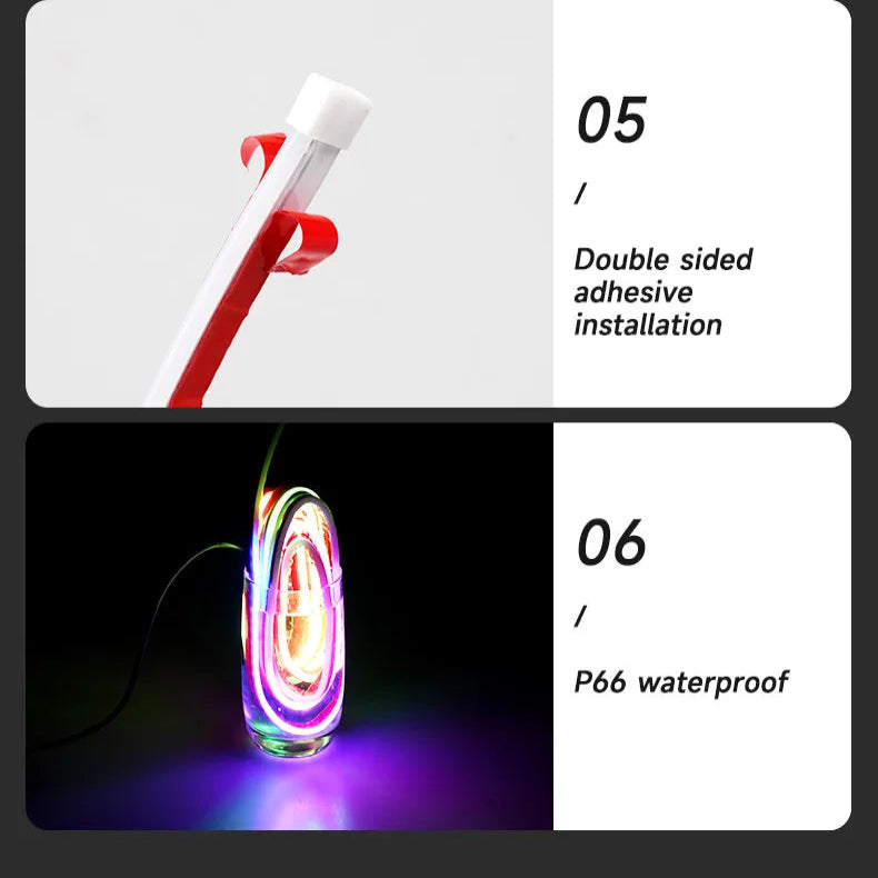 APP-Controlled LED Car Hood Light Strip (12V)