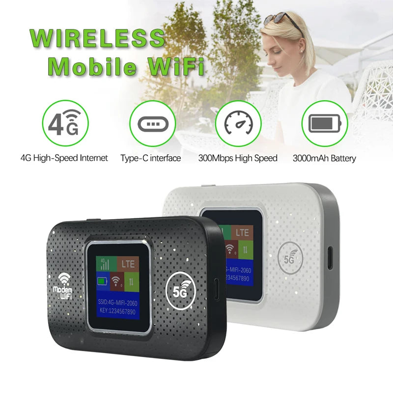 4G/5G Portable WiFiRouter with SIM Slot (7 different types available)