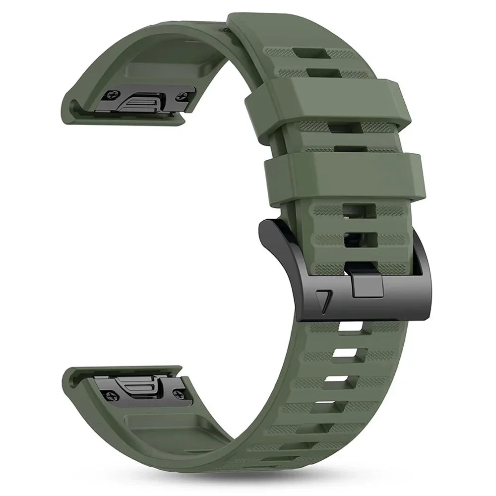 Quickfit Silicone Strap for the Garmin Watch Series (available of various range of models and 46 colours)