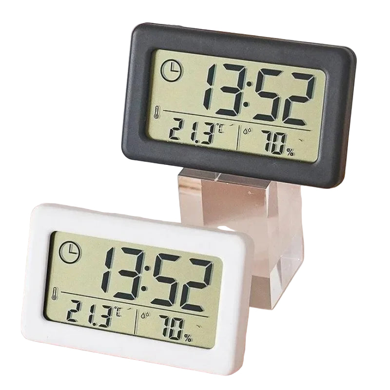 LCD Electronic Clock with Thermometer (5 colours available)