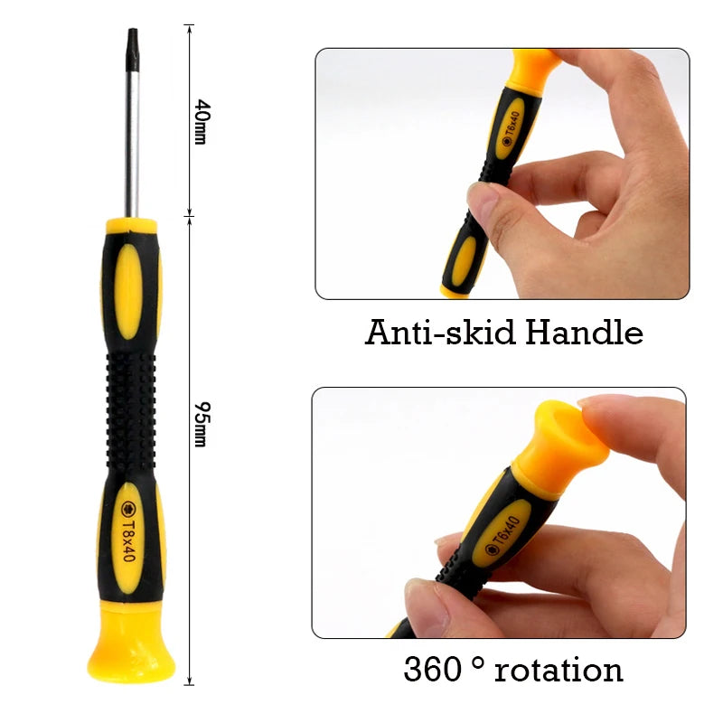 Torx Screwdriver Bit Set (1/7pcs) – T3–T10 (8 different types available)