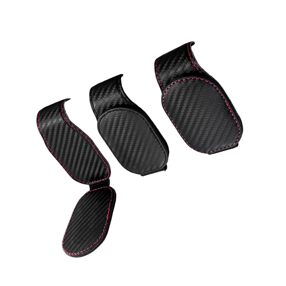 Leather Car Sunglasses & Card Holder Clip