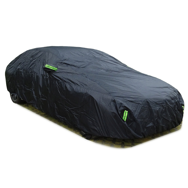 Universal Black Car Cover with Reflective Strips (different sizes available)