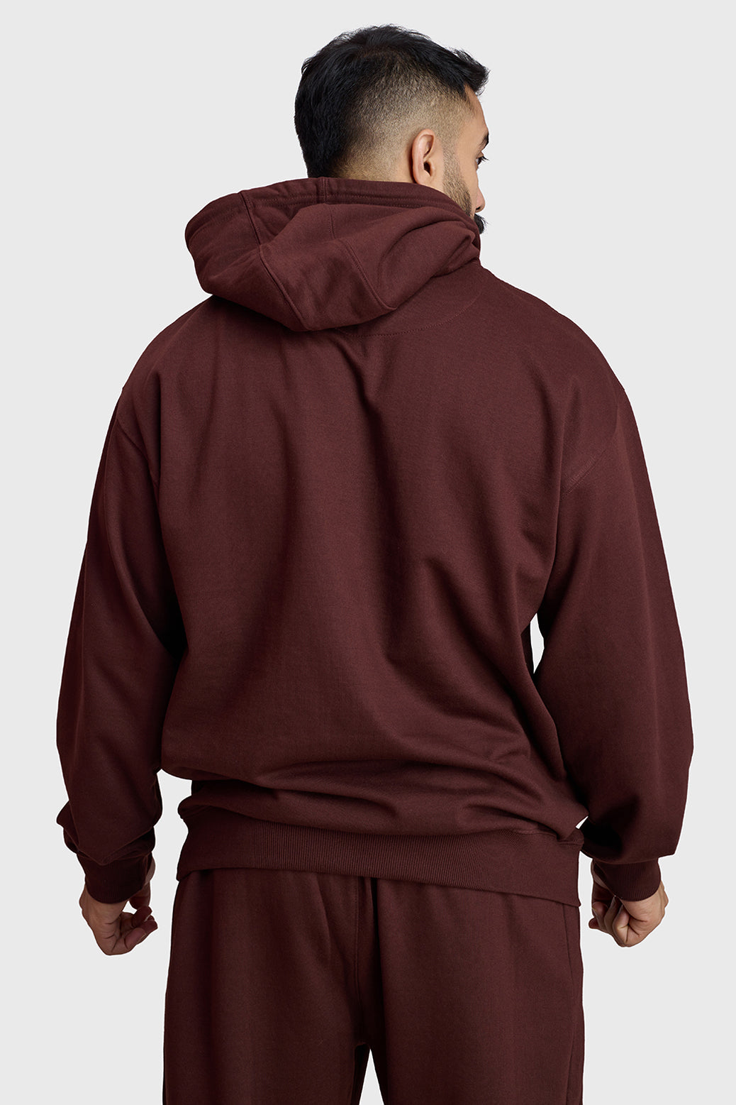 Unisex Signature Oversized Hoodies Brown