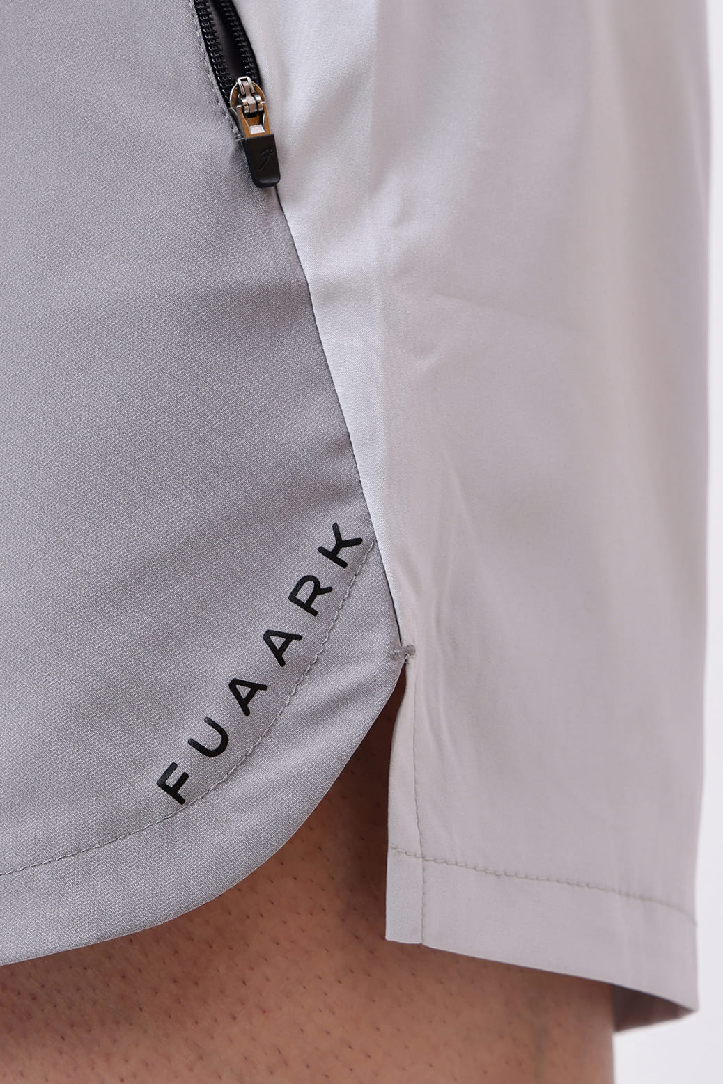 Snap Colourblock Shorts Light Grey