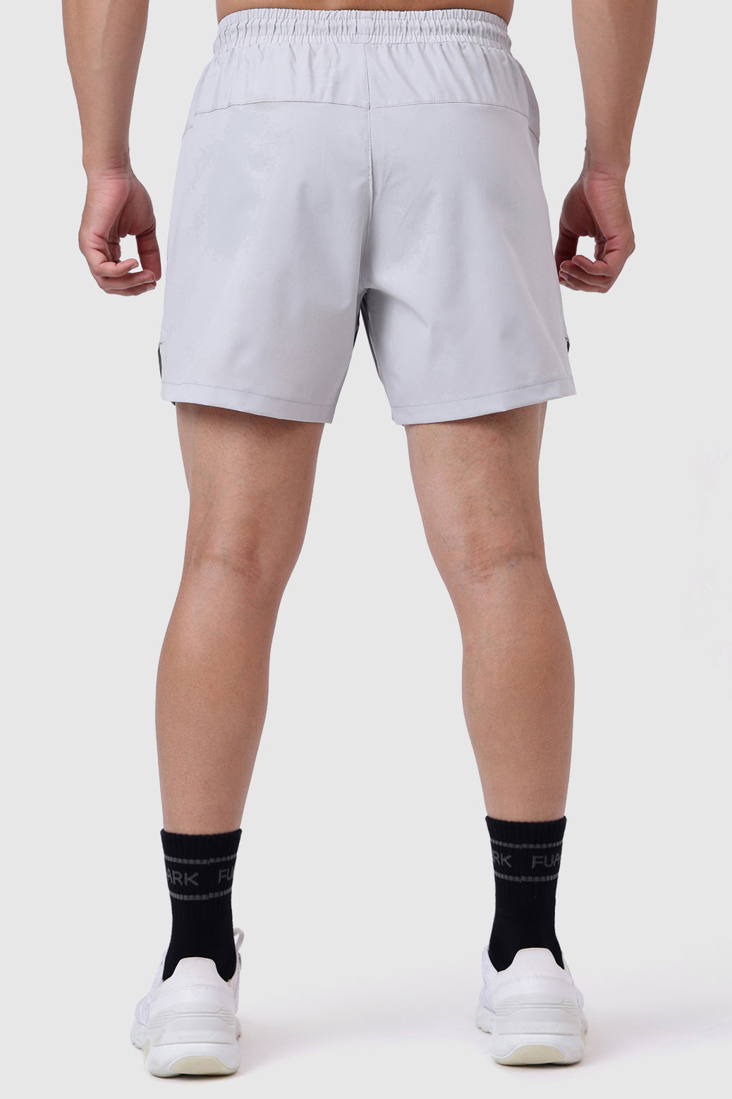 Snap Colourblock Shorts Light Grey