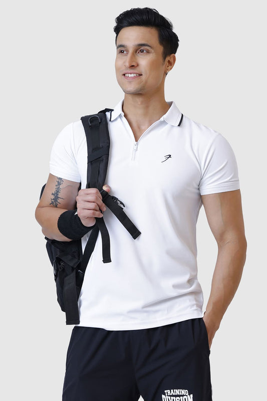 Stride Polo T-shirt White