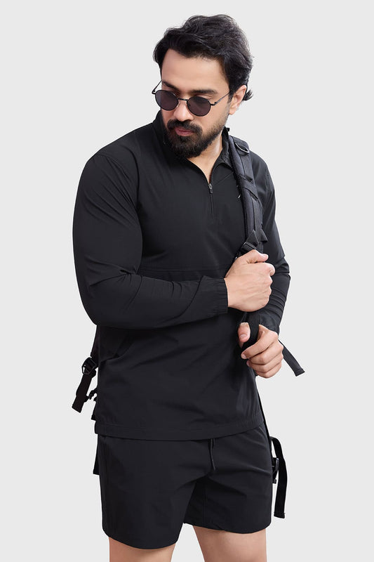 Thread Pullover Black