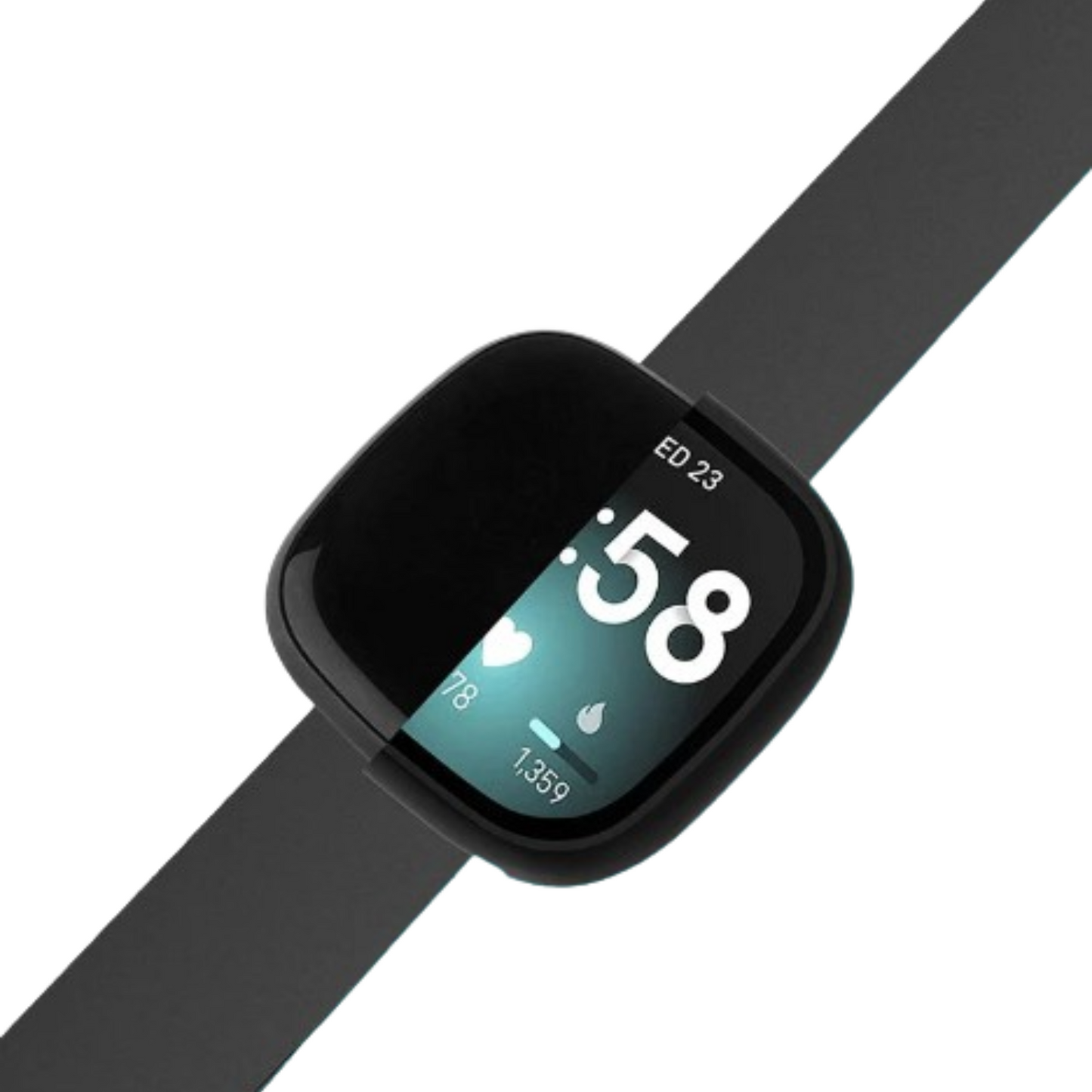 Tempered Glass Case Cover for the Fitbit Versa 3