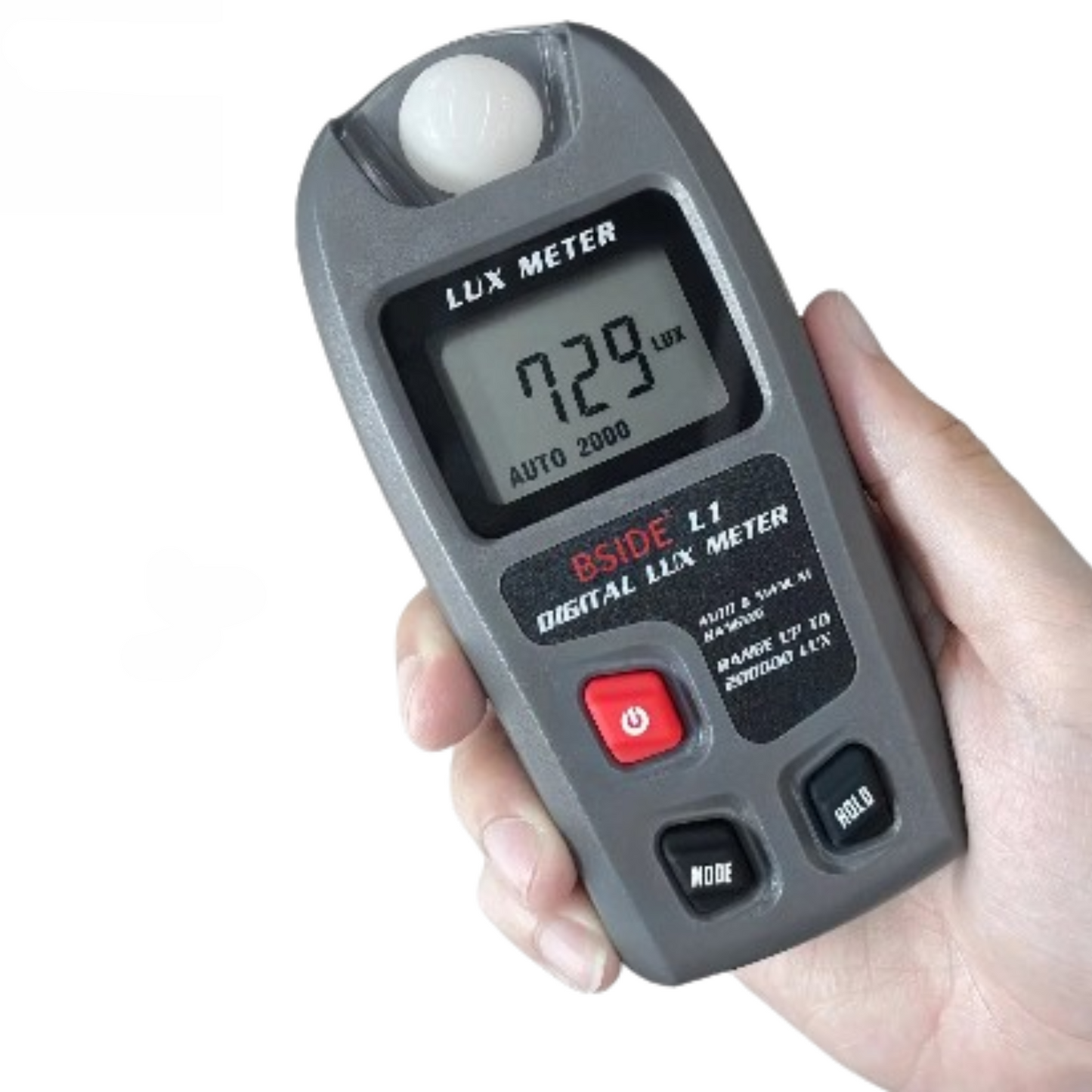Digital Lux Meter 0–200,000 Lux Light Tester