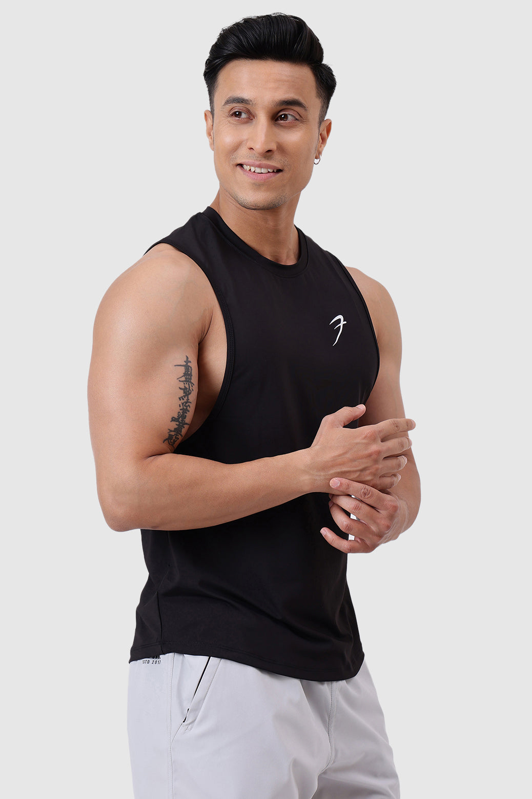 Urban Deep Arm Tank Black