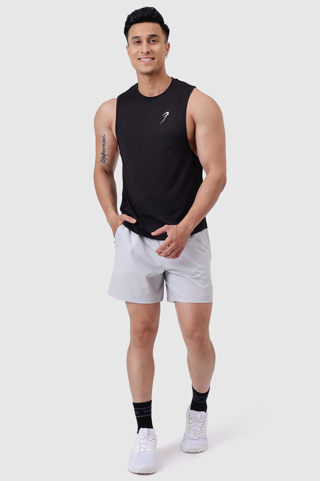 Urban Deep Arm Tank Black