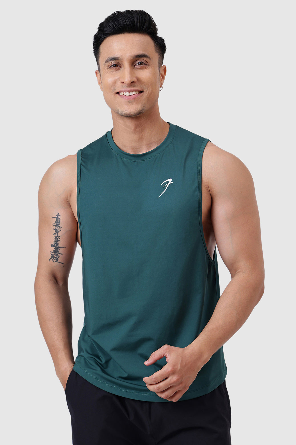 Urban Deep Arm Tank Emerald Green