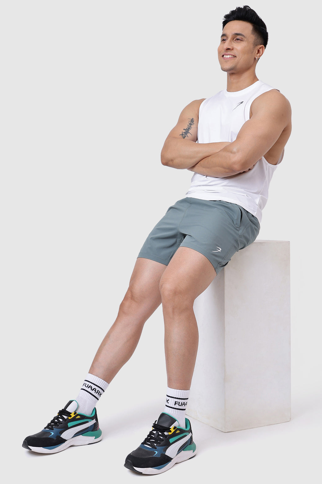 Urban Deep Arm Tank White