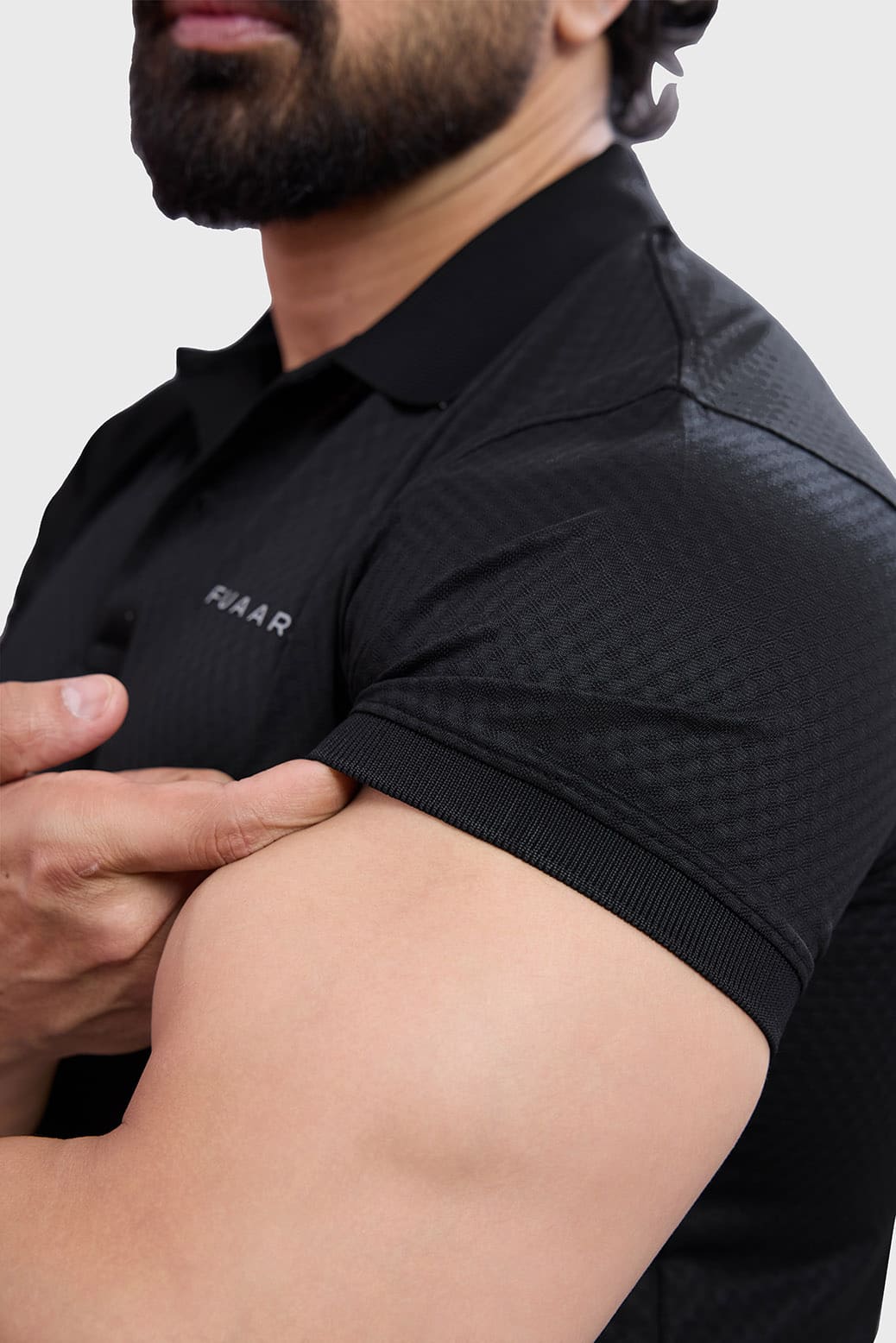 Wave Polo T-shirt Black