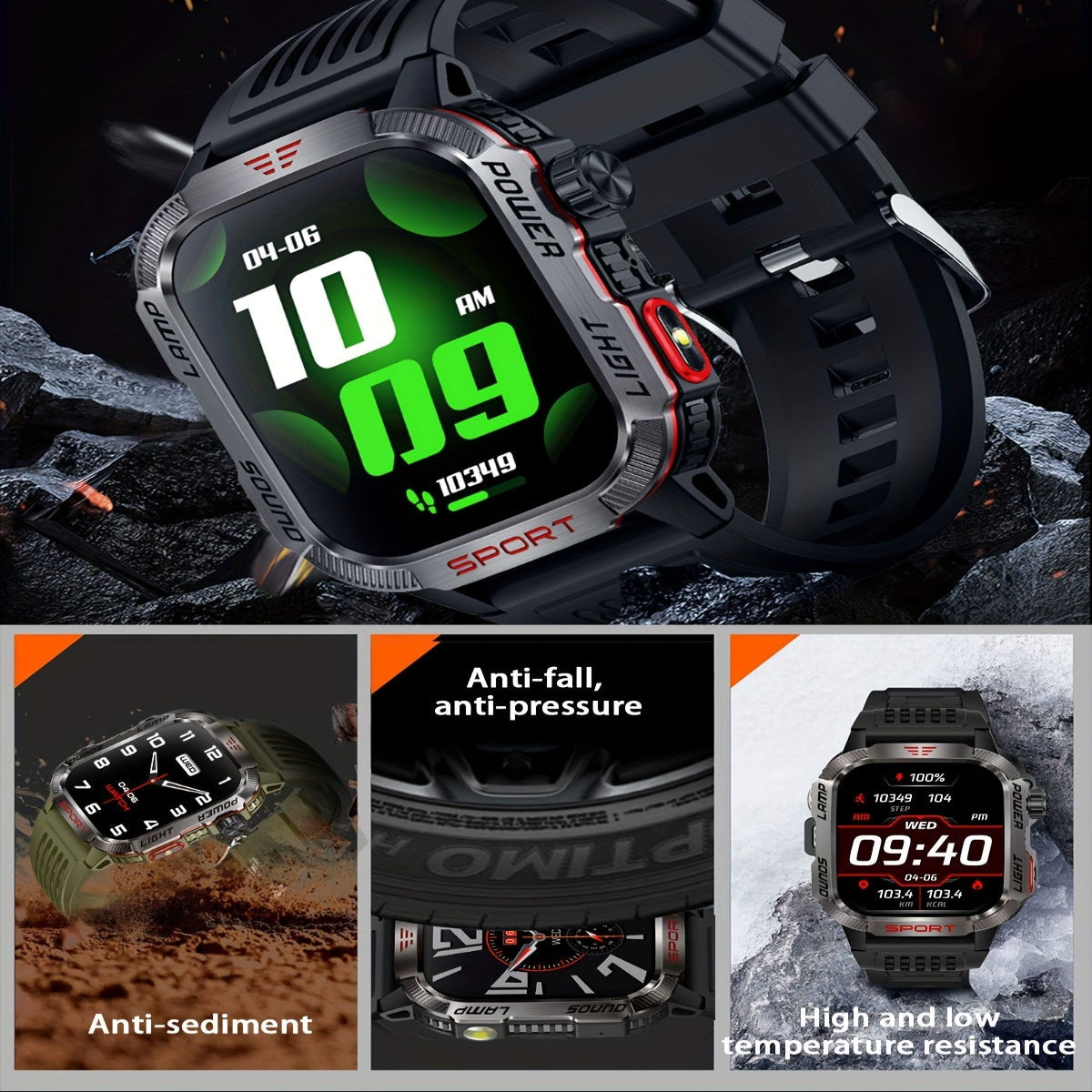 LIGE Smartwatch – HD Touch Display, Wireless Calls, Notifications, Pedometer & Long Battery Life