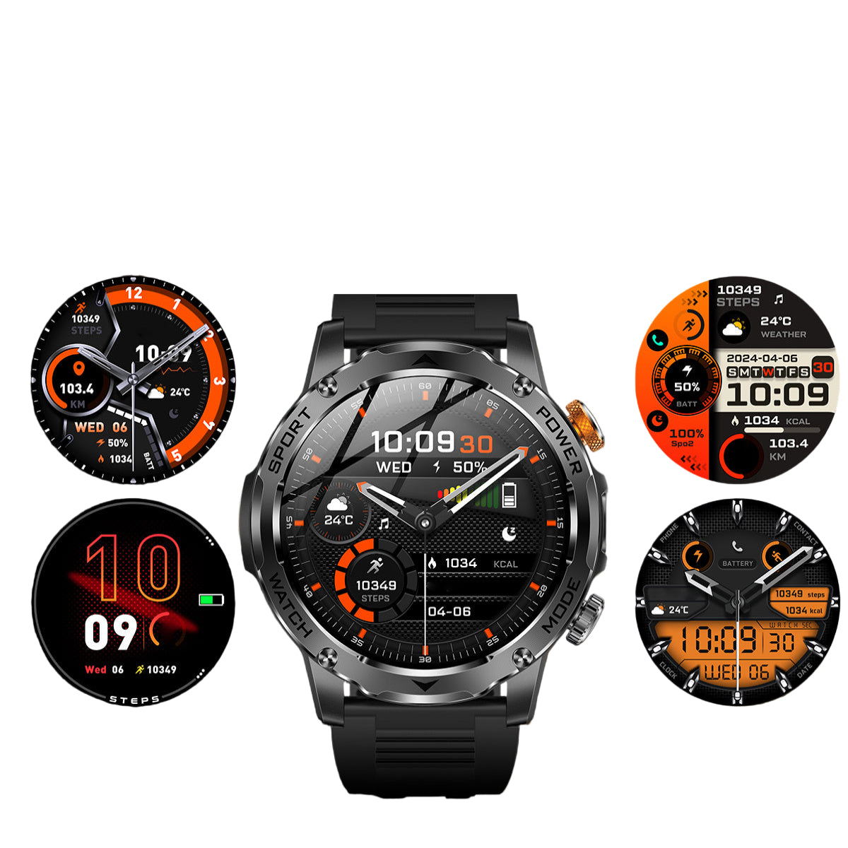 LIGE Smart Sports Watch – 1.7" HD Screen, 15-Day Battery, Wireless Calls (6 designs available)