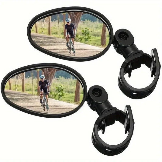 Acrylic Convex Bicycle Handlebar Mirrors (1pc or 2pcs) - 2pcs / Bike Mirrors - SS