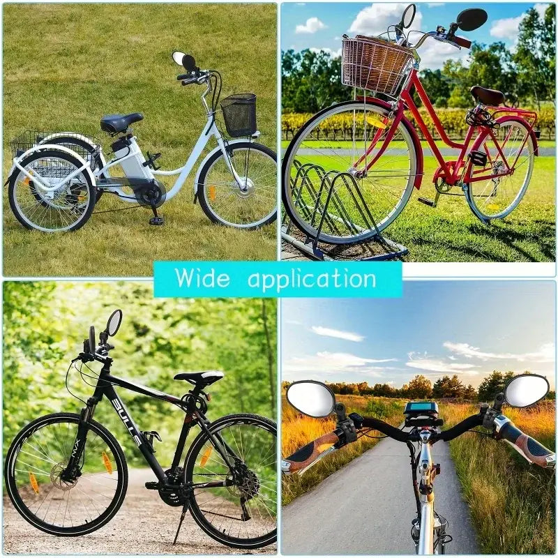 Acrylic Convex Bicycle Handlebar Mirrors (1pc or 2pcs) - SS