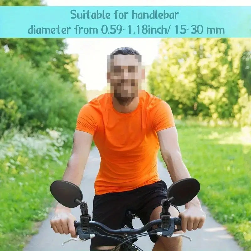 Acrylic Convex Bicycle Handlebar Mirrors (1pc or 2pcs) - SS