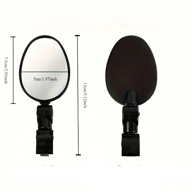 Acrylic Convex Bicycle Handlebar Mirrors (1pc or 2pcs) - SS