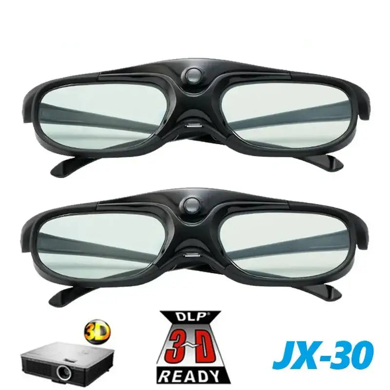 Active Shutter 3D Glasses (96–144Hz) for Projectors - 2PCS Black / 3D Glasses - 9eight5
