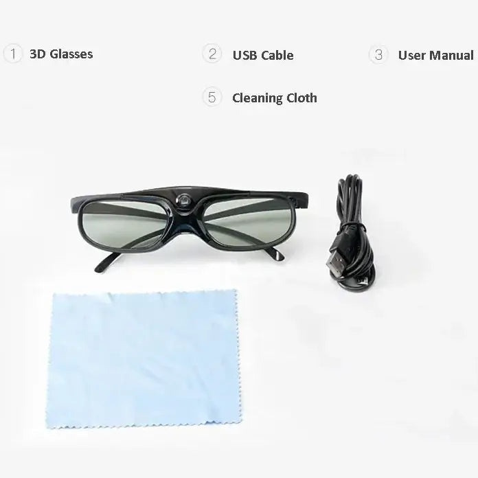 Active Shutter 3D Glasses (96–144Hz) for Projectors - 9eight5