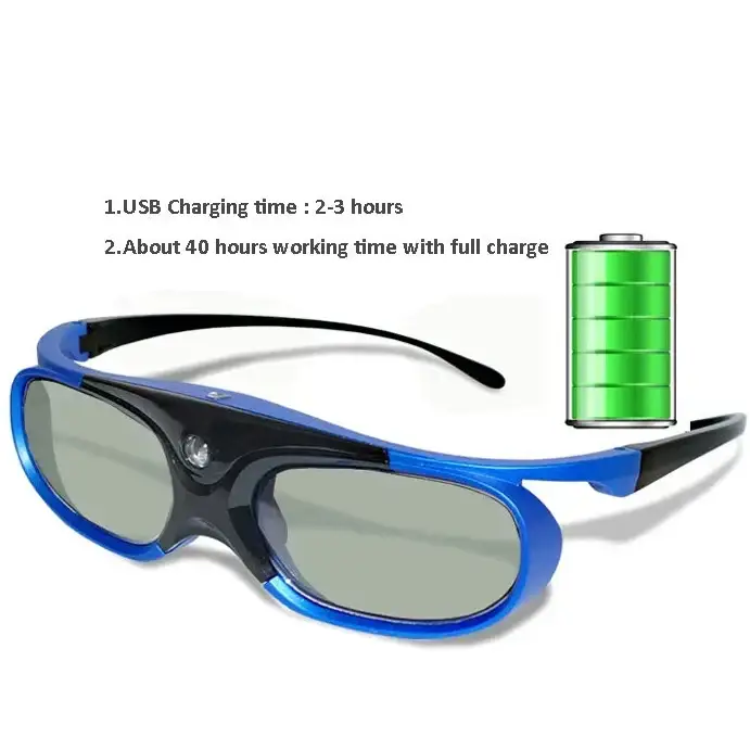 Active Shutter 3D Glasses (96–144Hz) for Projectors - 9eight5