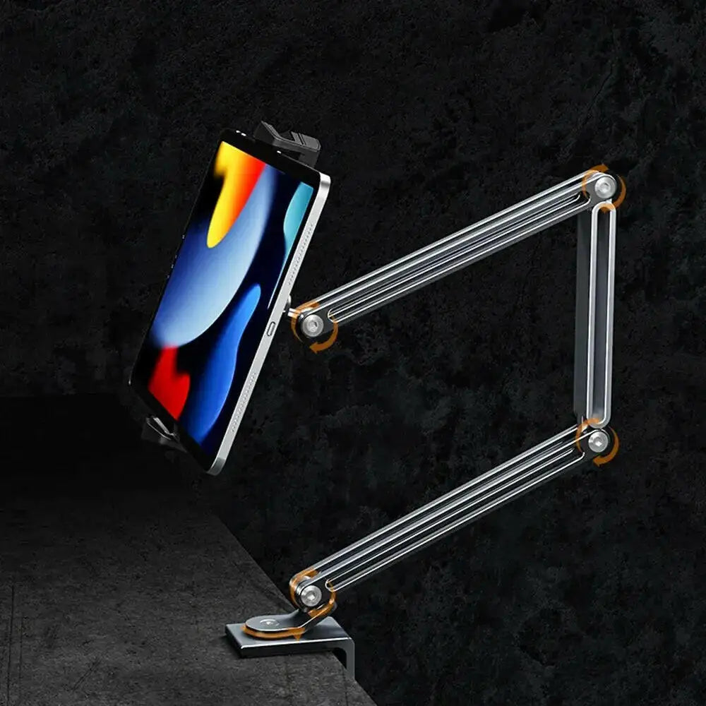Adjustable Aluminum Tablet and Mobile Phone Stand for 4-12.9 Inch Devices Compatible with iPad Pro Mini and Xiaomi Tab