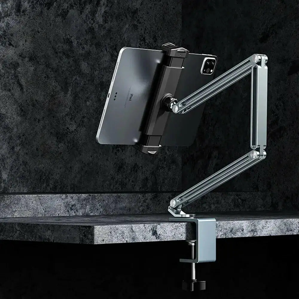 Adjustable Aluminum Tablet and Mobile Phone Stand for 4-12.9 Inch Devices Compatible with iPad Pro Mini and Xiaomi Tab