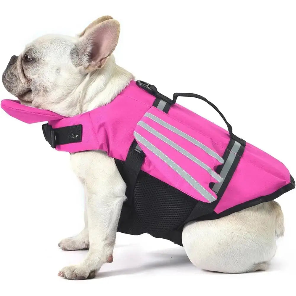 Adjustable Dog Life Jacket with Chin Float & Rescue Handle - Pink / Xtra Small - SS