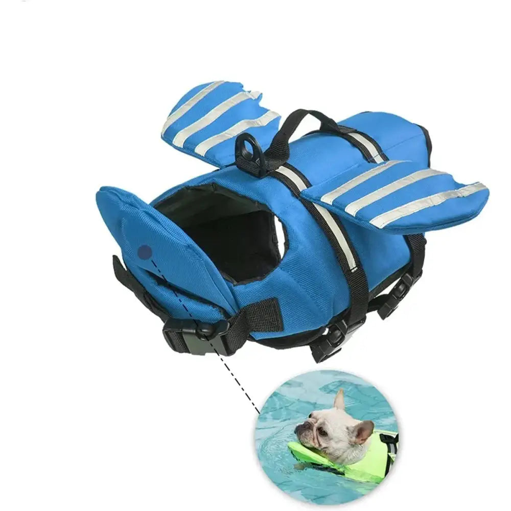 Adjustable Dog Life Jacket with Chin Float & Rescue Handle - SS