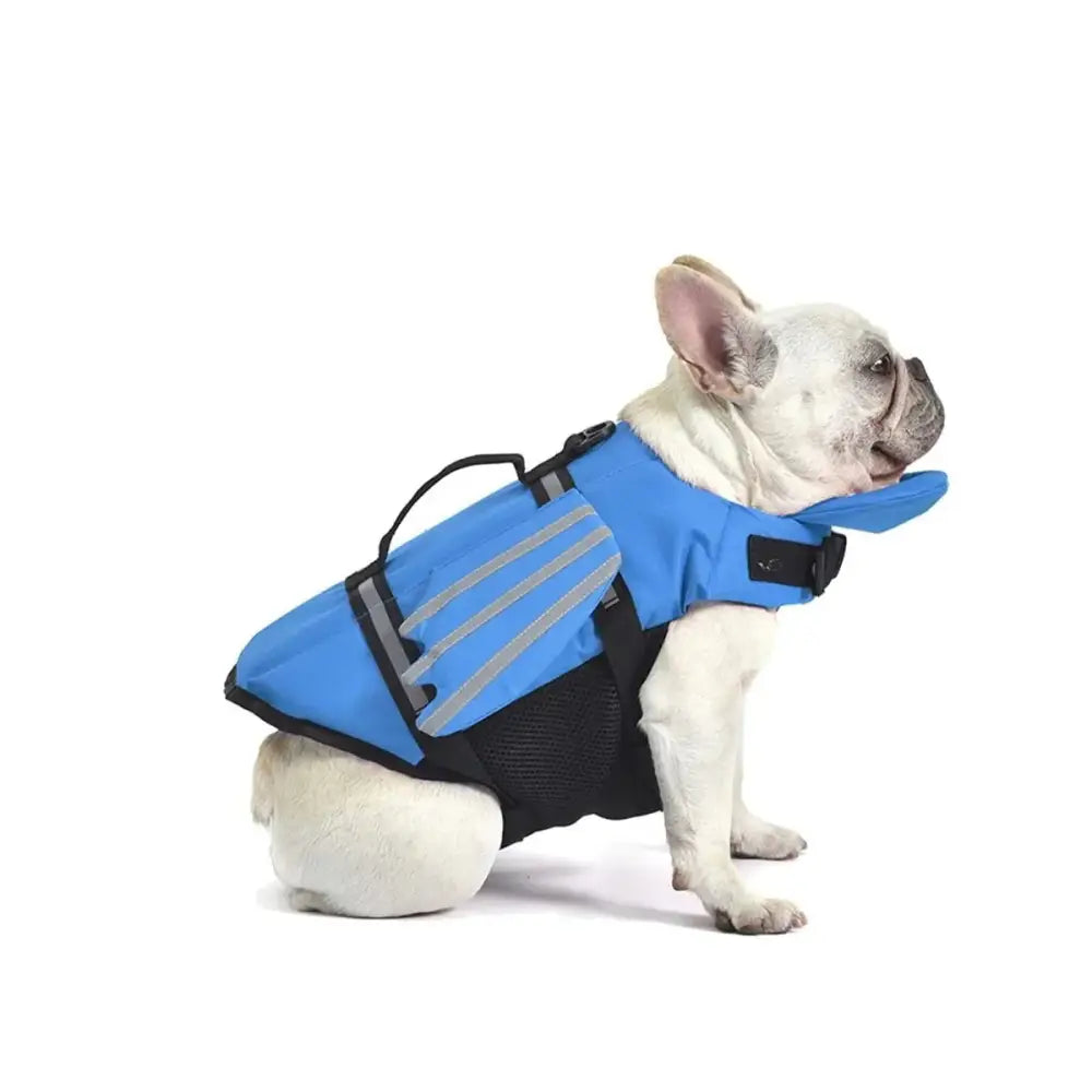 Adjustable Dog Life Jacket with Chin Float & Rescue Handle - SS