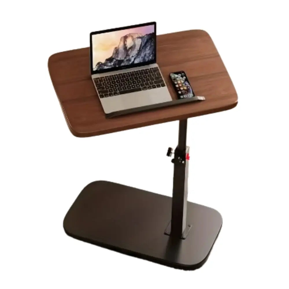 Adjustable Flip-Top Side Table - Walnut + Black - SS