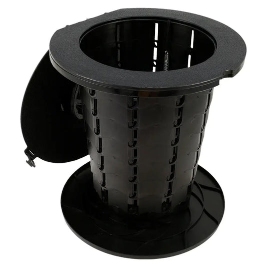 Adjustable Folding Portable Camping Toilet - Black / Portable Toilet - SS