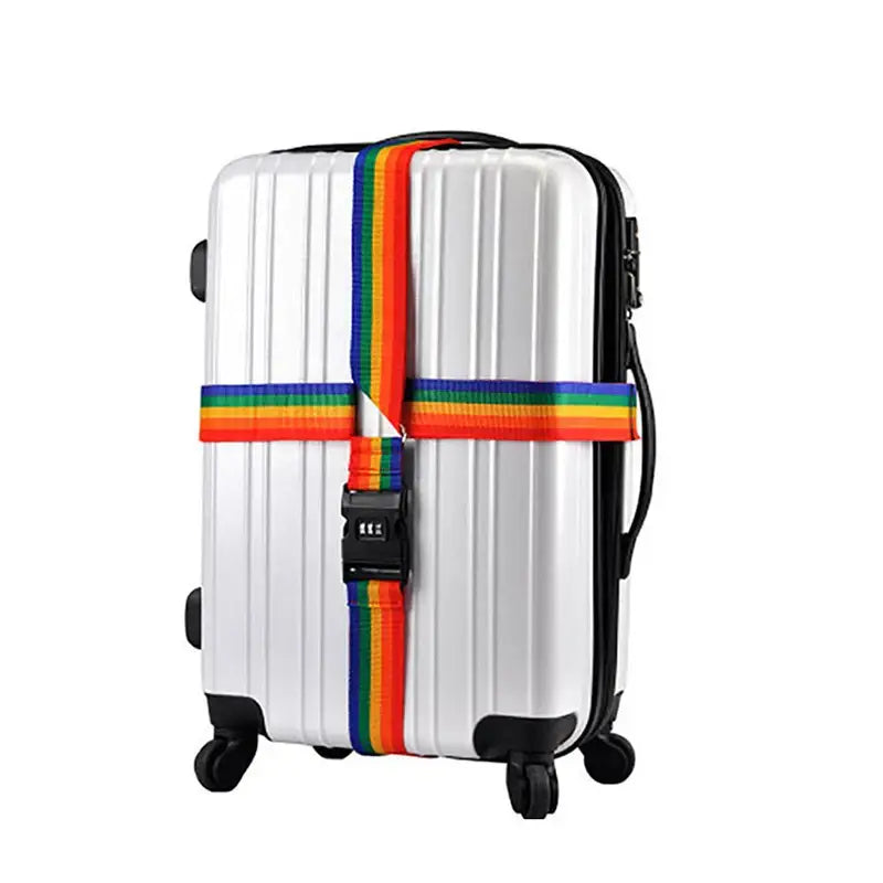 Adjustable Locking Luggage Strap with Buckle (different colours available) - SS