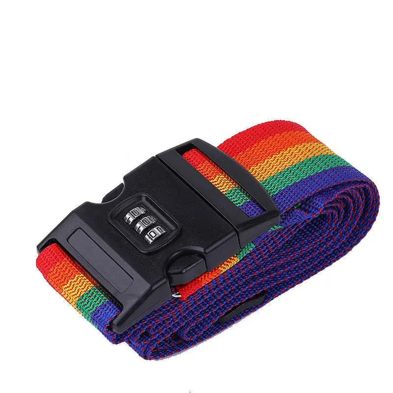 Adjustable Locking Luggage Strap with Buckle (different colours available) - SS