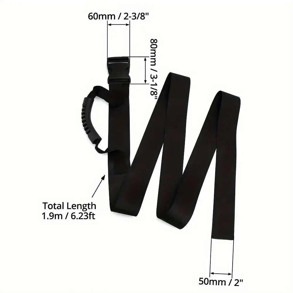 Adjustable Luggage Strap with Handle - SS