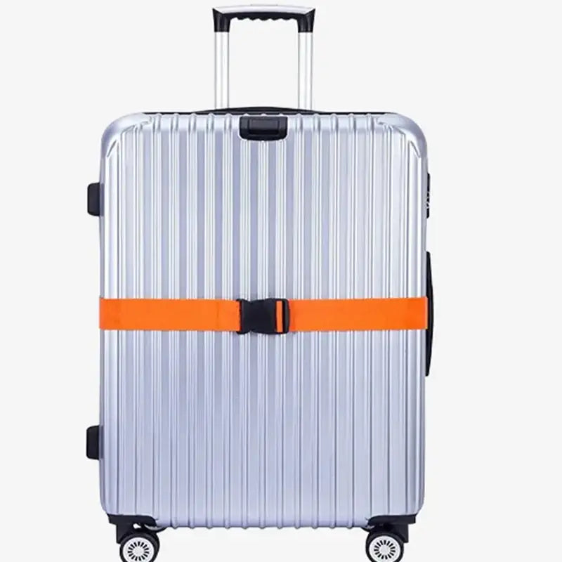 Adjustable Luggage Straps (Pack of 2 with 7 colours available) - Orange - SS