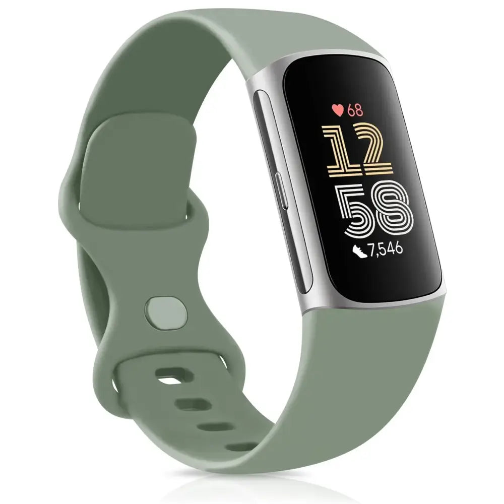 Adjustable Strap for the Fitbit Charge 5/6 (2 sizes & 19 colours available) - Avocado Green / Small / Fitbit Charge 5