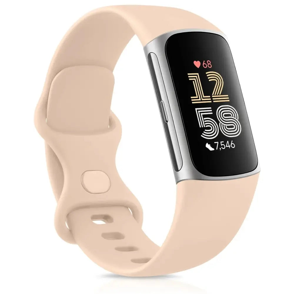 Adjustable Strap for the Fitbit Charge 5/6 (2 sizes & 19 colours available) - Apricot Powder / Small / Fitbit Charge 5