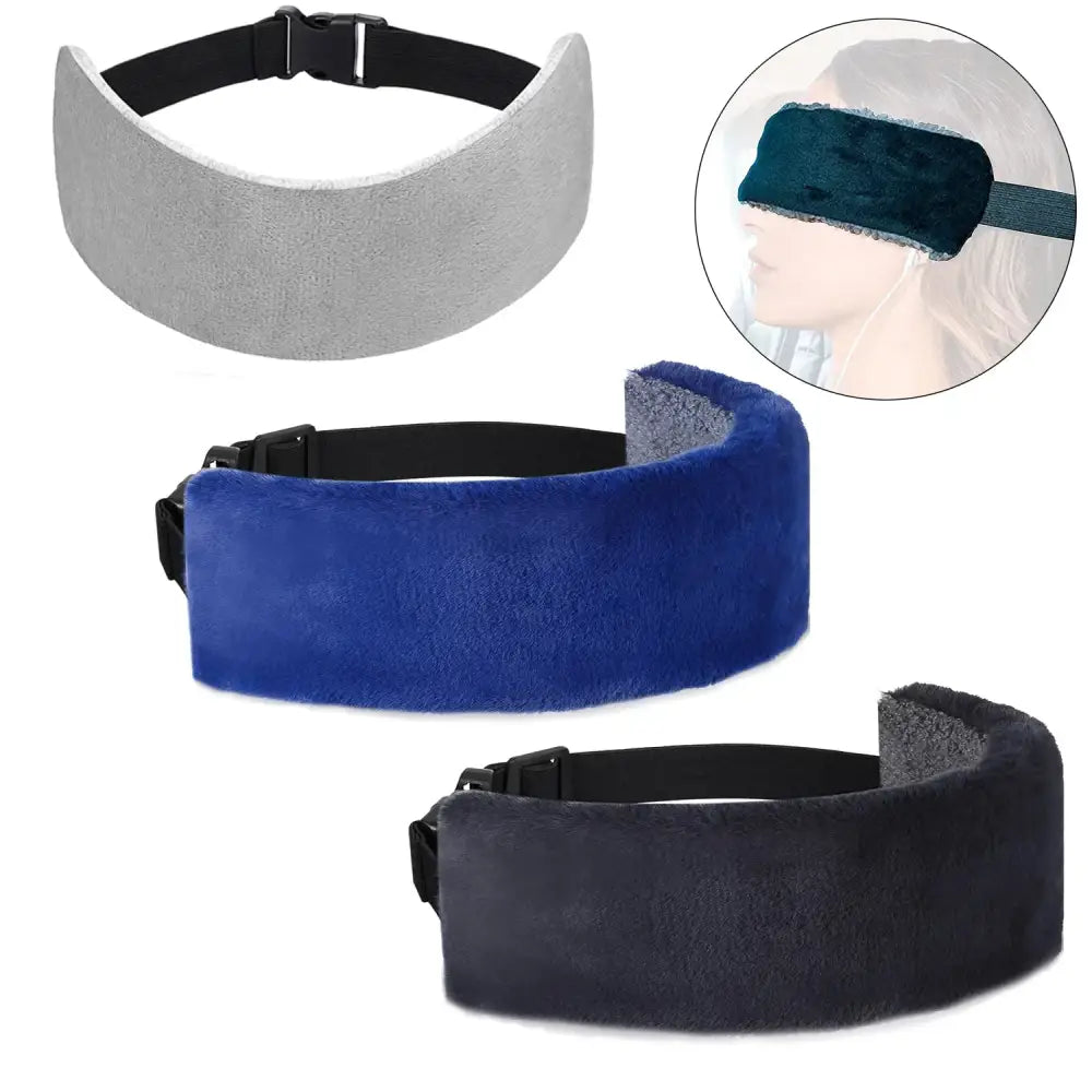 Adjustable Travel Head Support Belt - Black / Headrest Pillow - SS
