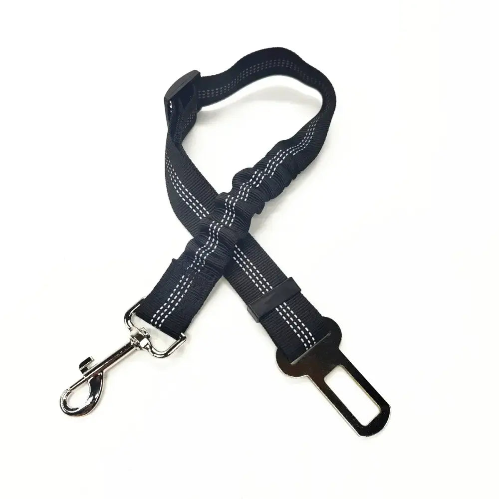 Adjustable Vehicle Harness for Dogs (available in different colors) - Black - SS