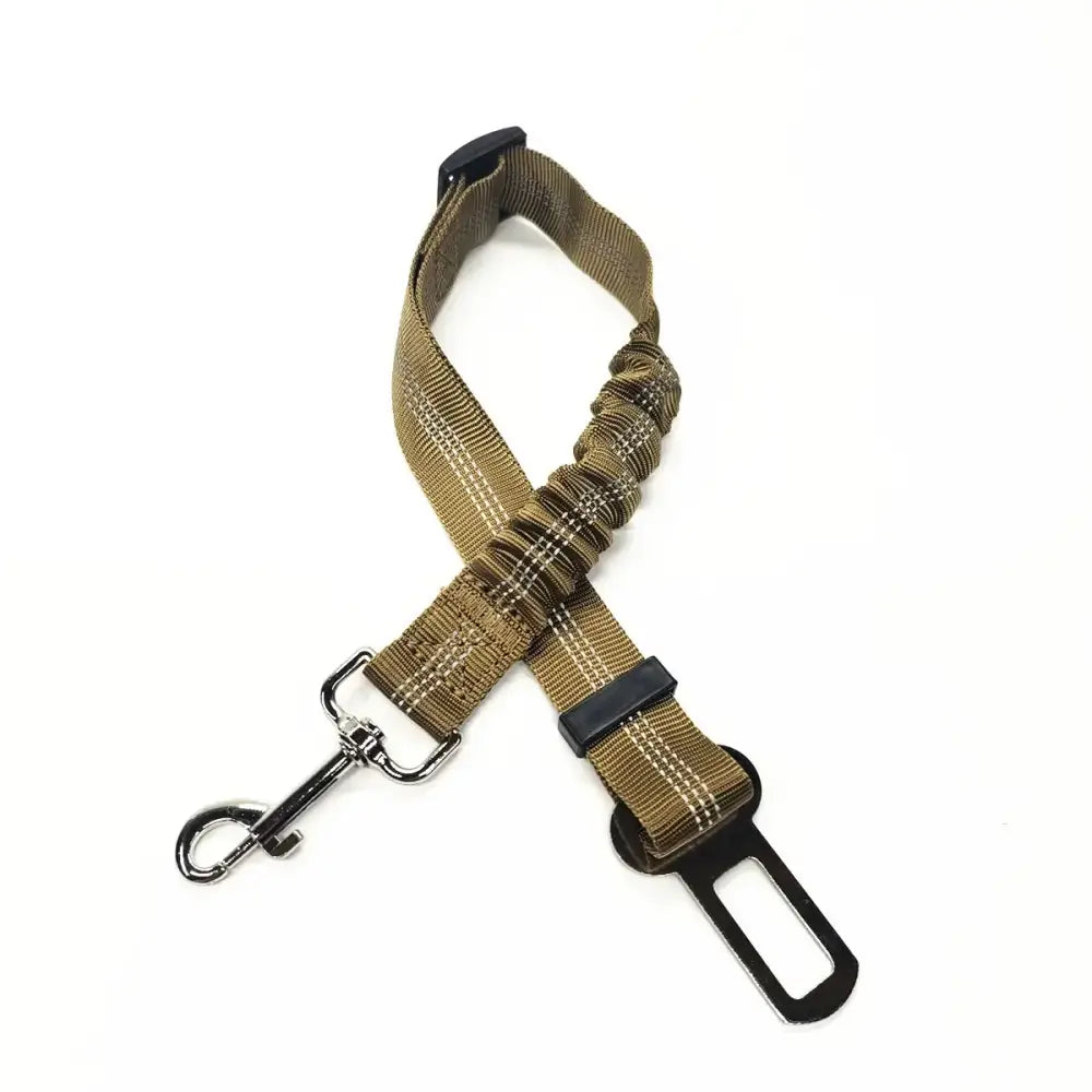 Adjustable Vehicle Harness for Dogs (available in different colors) - Khaki - SS