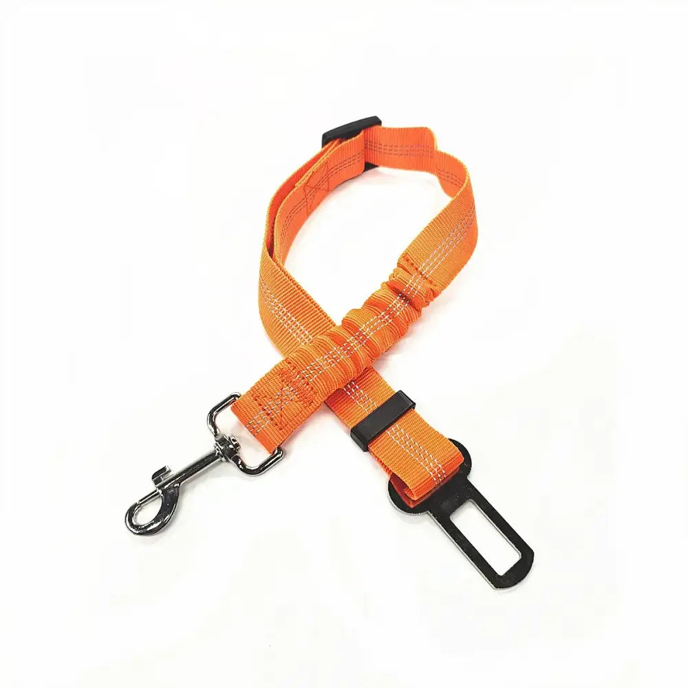 Adjustable Vehicle Harness for Dogs (available in different colors) - Orange - SS