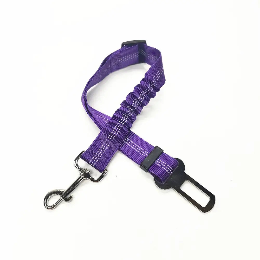 Adjustable Vehicle Harness for Dogs (available in different colors) - Purple - SS