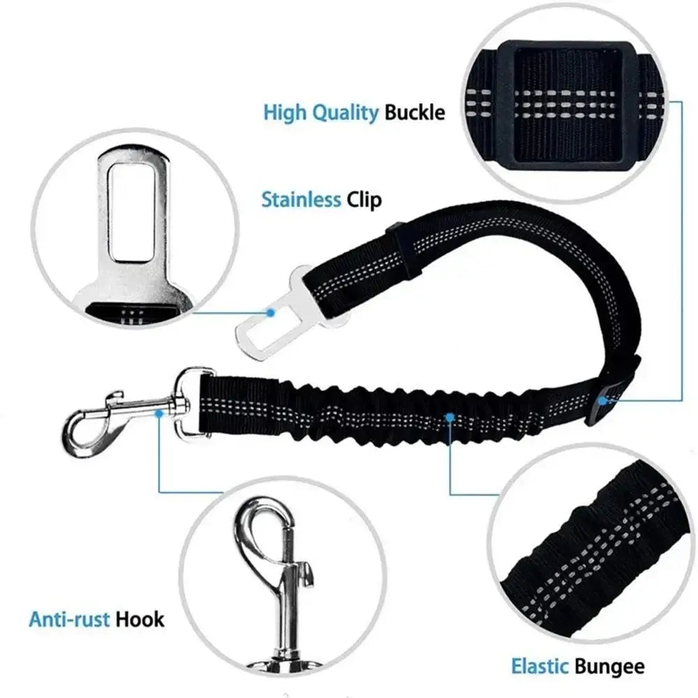 Adjustable Vehicle Harness for Dogs (available in different colors) - SS